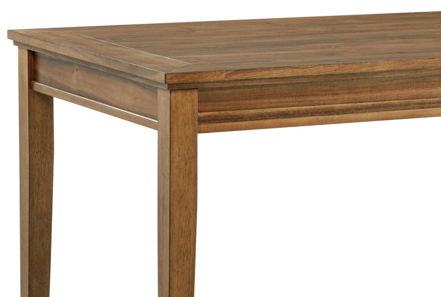 Home & Sleep Outlet - Atwood Rectangular Wood Dining Table Warm Brown