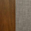 Atwood Wood Dining Side Chair Upholstered Seat Warm Brown