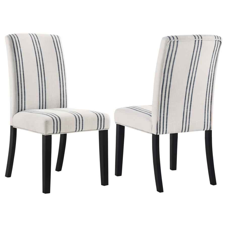 Herran Upholstered Dining Side Chair Beige (Set of 2)
