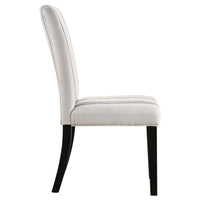 Herran Upholstered Dining Side Chair Beige (Set of 2)