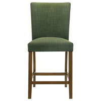 Paxton 5-piece Round Glass Top Counter Height Dining Set Green