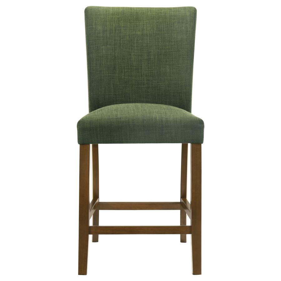 Home & Sleep Outlet - Paxton 5-piece Round Glass Top Counter Height Dining Set Green