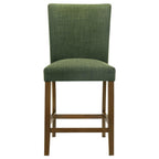 Home & Sleep Outlet - Paxton 5-piece Round Glass Top Counter Height Dining Set Green