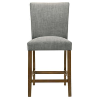 Paxton 5-piece Round Glass Top Counter Height Dining Set Grey