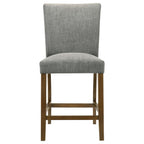 Home & Sleep Outlet - Paxton 5-piece Round Glass Top Counter Height Dining Set Grey