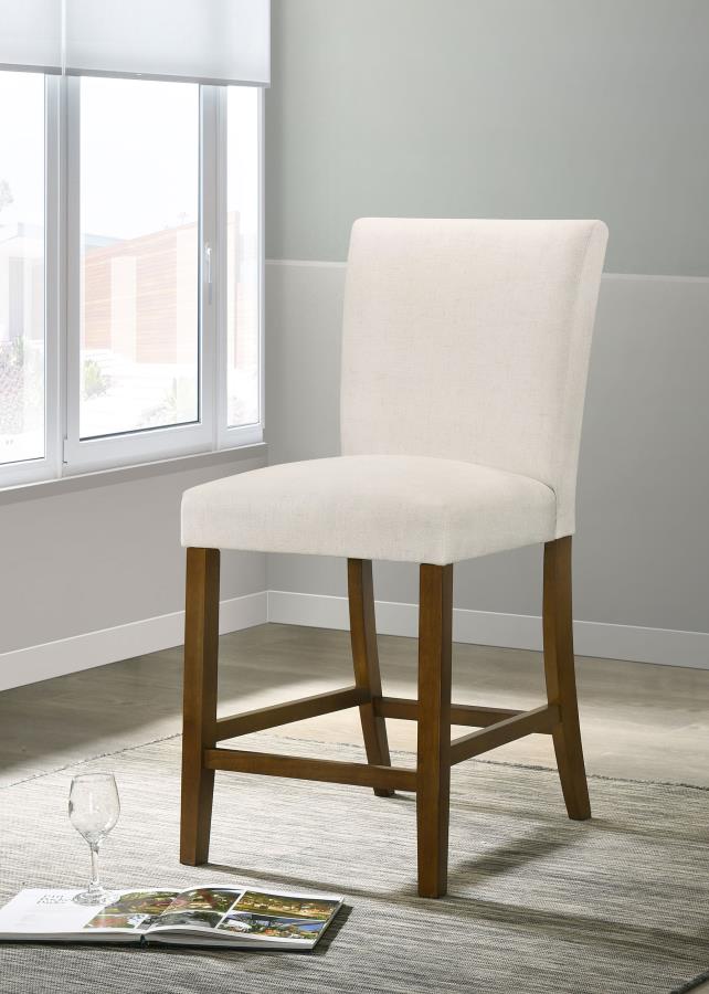 Home & Sleep Outlet - Paxton Upholstered Counter Height Dining Chair Beige (Set of 2)