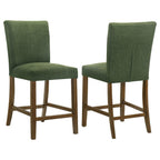 Home & Sleep Outlet - Paxton Upholstered Counter Height Dining Chair Green (Set of 2)