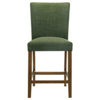 Home & Sleep Outlet - Paxton Upholstered Counter Height Dining Chair Green (Set of 2)