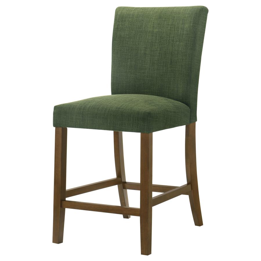 Home & Sleep Outlet - Paxton Upholstered Counter Height Dining Chair Green (Set of 2)
