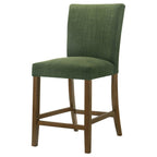 Home & Sleep Outlet - Paxton Upholstered Counter Height Dining Chair Green (Set of 2)