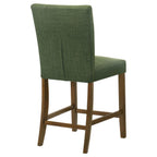 Home & Sleep Outlet - Paxton Upholstered Counter Height Dining Chair Green (Set of 2)