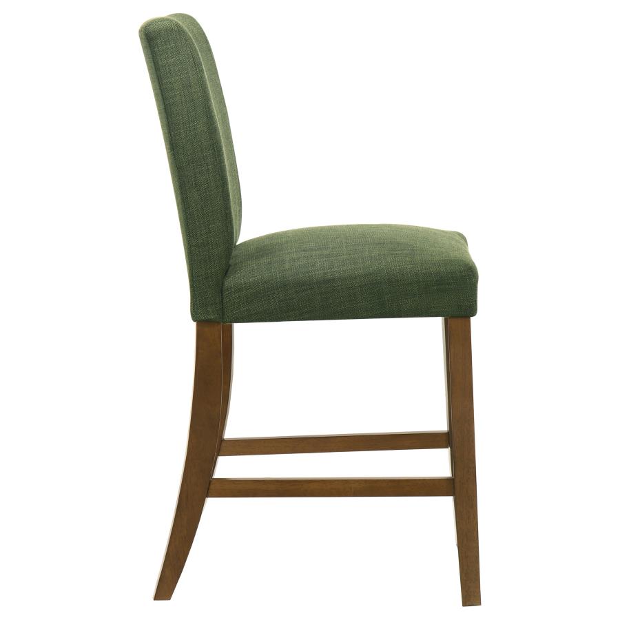 Home & Sleep Outlet - Paxton Upholstered Counter Height Dining Chair Green (Set of 2)