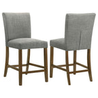 Home & Sleep Outlet - Paxton Upholstered Counter Height Dining Chair Grey (Set of 2)