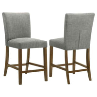 Paxton Upholstered Counter Height Dining Chair Grey (Set of 2)