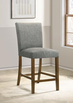 Home & Sleep Outlet - Paxton Upholstered Counter Height Dining Chair Grey (Set of 2)
