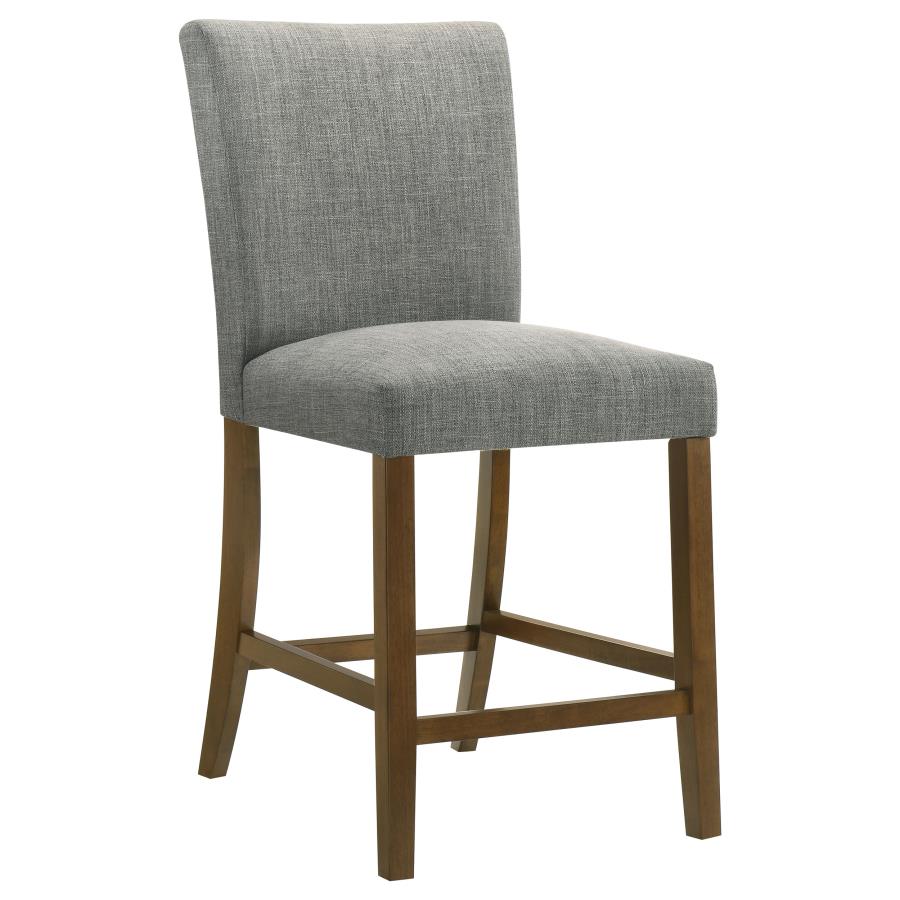 Home & Sleep Outlet - Paxton Upholstered Counter Height Dining Chair Grey (Set of 2)