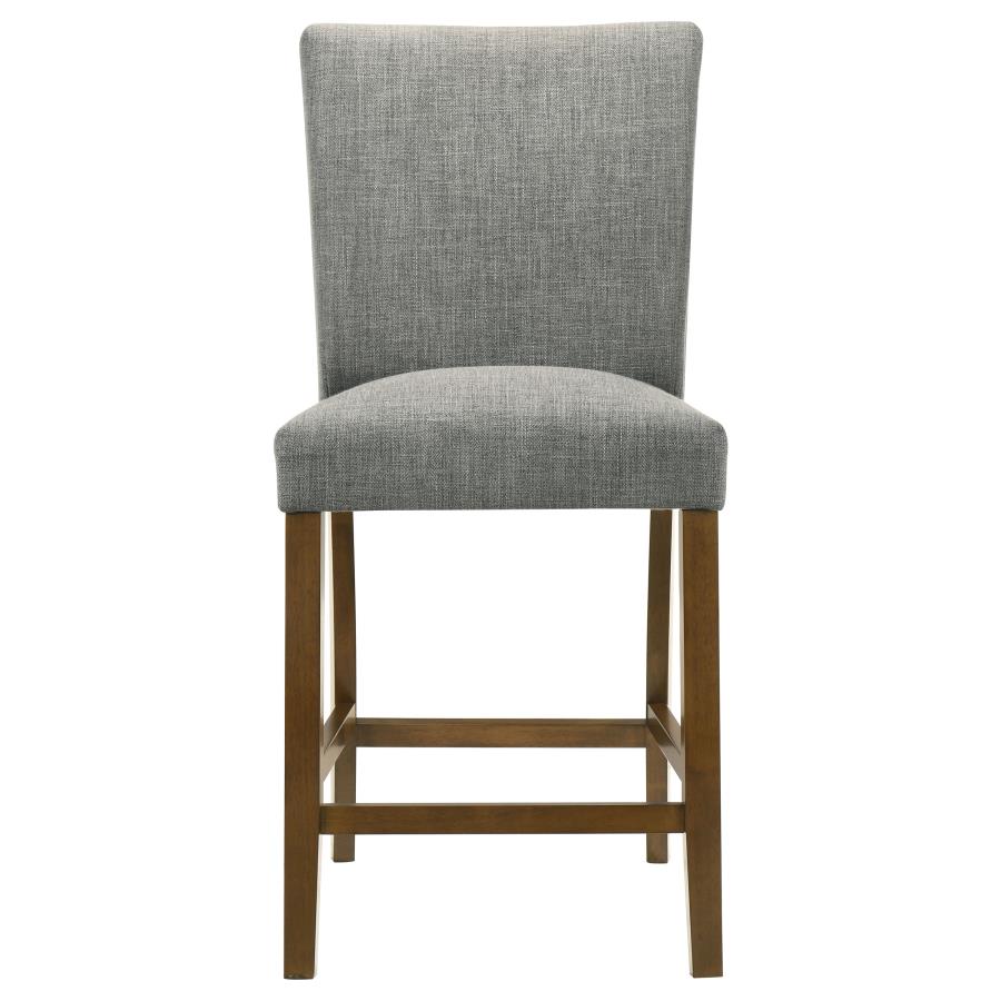 Home & Sleep Outlet - Paxton Upholstered Counter Height Dining Chair Grey (Set of 2)