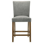 Home & Sleep Outlet - Paxton Upholstered Counter Height Dining Chair Grey (Set of 2)