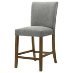 Home & Sleep Outlet - Paxton Upholstered Counter Height Dining Chair Grey (Set of 2)
