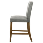 Home & Sleep Outlet - Paxton Upholstered Counter Height Dining Chair Grey (Set of 2)