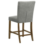 Home & Sleep Outlet - Paxton Upholstered Counter Height Dining Chair Grey (Set of 2)