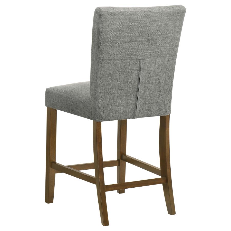 Home & Sleep Outlet - Paxton Upholstered Counter Height Dining Chair Grey (Set of 2)