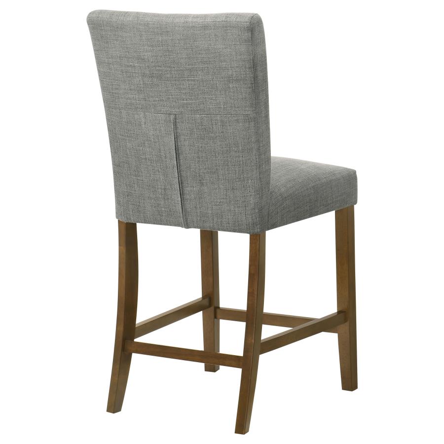 Home & Sleep Outlet - Paxton Upholstered Counter Height Dining Chair Grey (Set of 2)