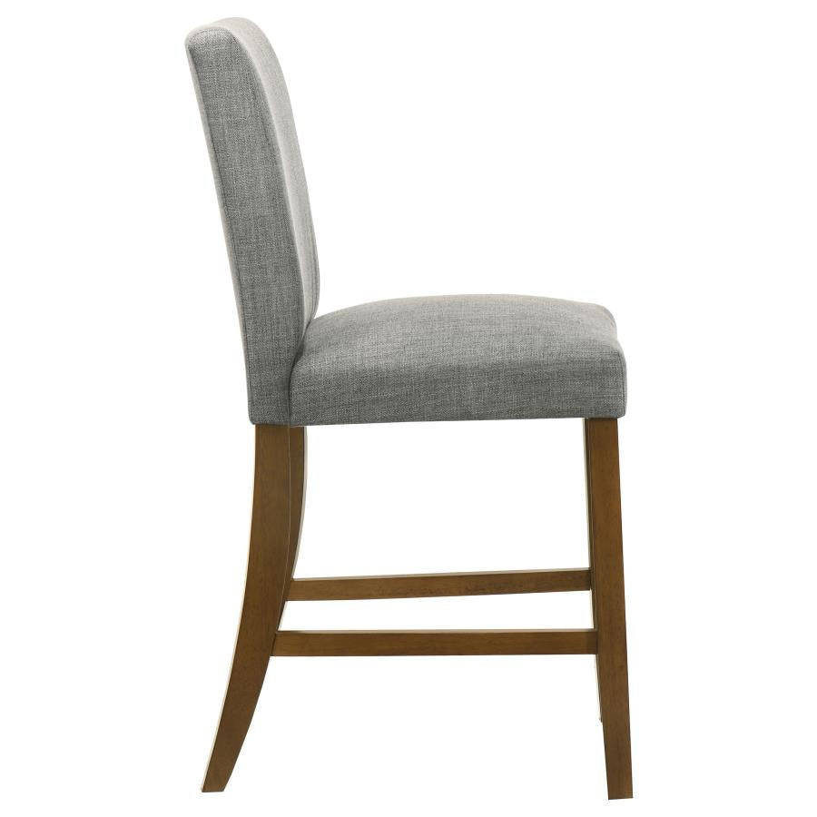 Home & Sleep Outlet - Paxton Upholstered Counter Height Dining Chair Grey (Set of 2)
