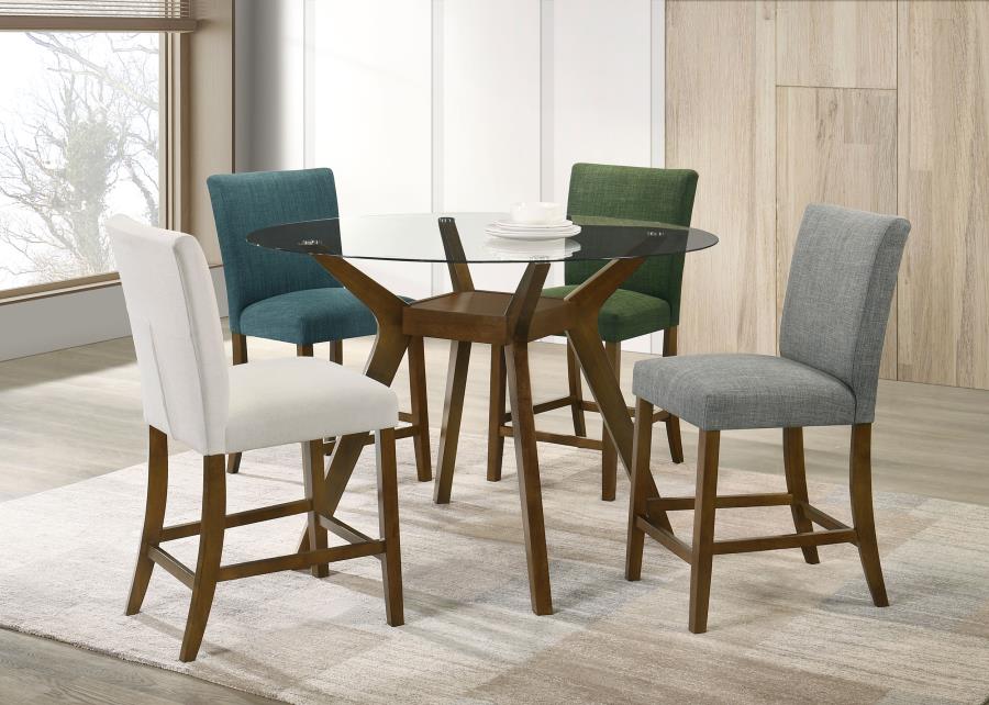 Home & Sleep Outlet - Paxton Upholstered Counter Height Dining Chair Grey (Set of 2)