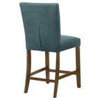 Home & Sleep Outlet - Paxton Upholstered Counter Height Dining Chair Teal Blue (Set of 2)