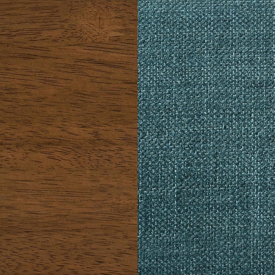 Home & Sleep Outlet - Paxton Upholstered Counter Height Dining Chair Teal Blue (Set of 2)