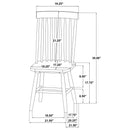 Andrews 5-piece Round Dining Table Set Light Ash and Black