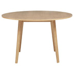 Home & Sleep Outlet - Andrews 5-piece Round Dining Table Set Light Ash and White
