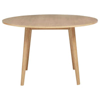 Andrews 5-piece Round Dining Table Set Light Ash and White