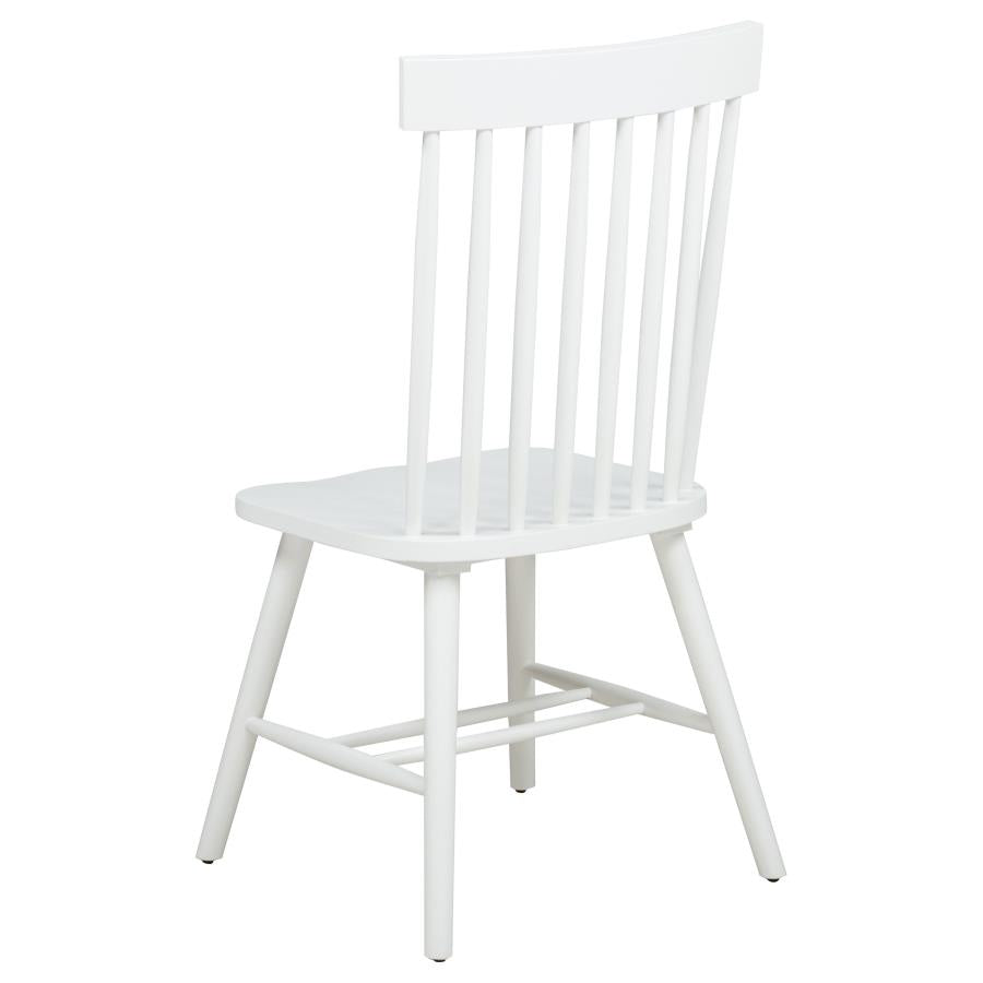 Home & Sleep Outlet - Andrews 5-piece Round Dining Table Set Light Ash and White