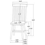 Home & Sleep Outlet - Andrews 5-piece Round Dining Table Set Light Ash and White