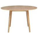 Andrews 5-piece Round Wood Dining Room Table Set Light Ash