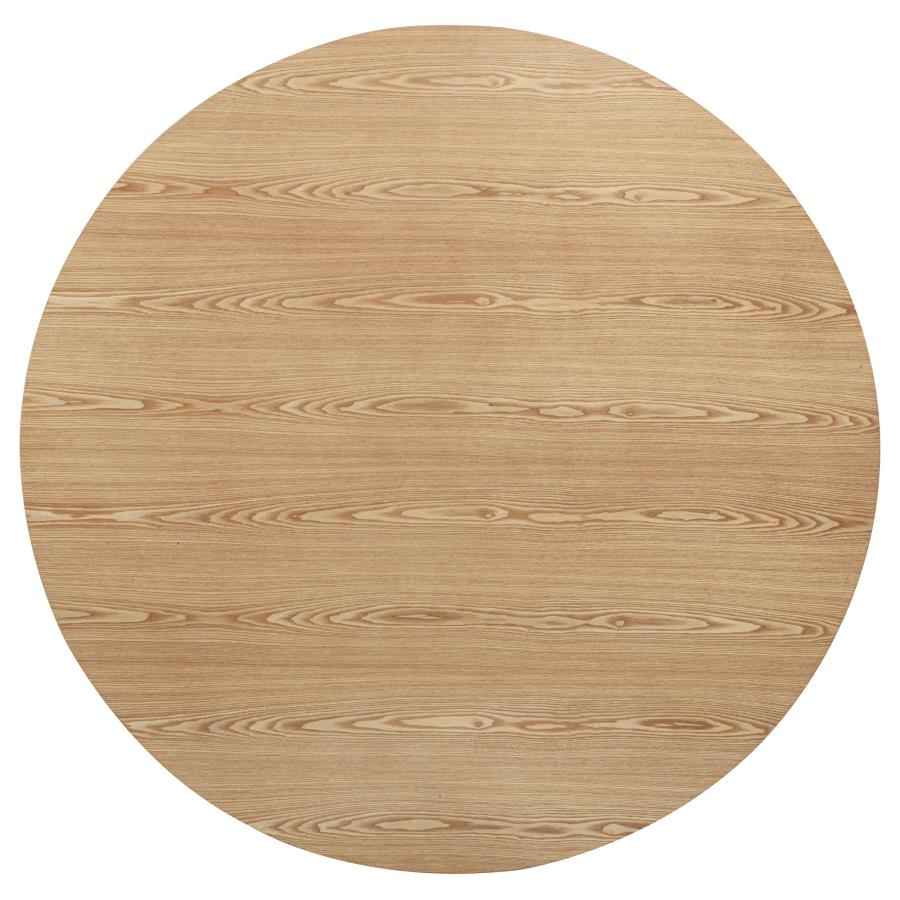 Andrews 5-piece Round Wood Dining Room Table Set Light Ash