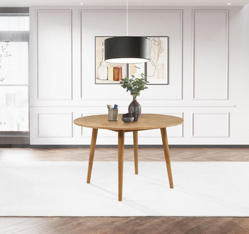 Home & Sleep Outlet - Andrews 48-inch Round Wood Dining Room Table Light Ash
