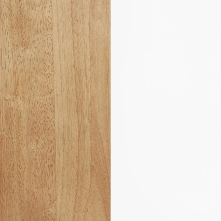 Home & Sleep Outlet - Andrews 66-inch Rectangular Dining Table Light Ash and White