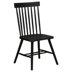 Home & Sleep Outlet - Andrews Windsor Spindle Back Dining Side Chair Black (Set of 2)