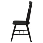 Home & Sleep Outlet - Andrews Windsor Spindle Back Dining Side Chair Black (Set of 2)