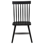Home & Sleep Outlet - Andrews Windsor Spindle Back Dining Side Chair Black (Set of 2)