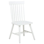 Home & Sleep Outlet - Andrews Windsor Spindle Back Dining Side Chair White (Set of 2)