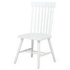 Home & Sleep Outlet - Andrews Windsor Spindle Back Dining Side Chair White (Set of 2)