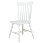 Home & Sleep Outlet - Andrews Windsor Spindle Back Dining Side Chair White (Set of 2)