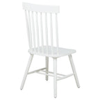 Home & Sleep Outlet - Andrews Windsor Spindle Back Dining Side Chair White (Set of 2)
