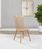 Home & Sleep Outlet - Andrews Windsor Spindle Back Dining Side Chair Light Ash (Set of 2)