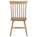 Home & Sleep Outlet - Andrews Windsor Spindle Back Dining Side Chair Light Ash (Set of 2)