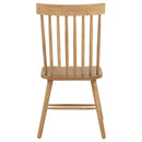 Andrews Windsor Spindle Back Dining Side Chair Light Ash (Set of 2)
